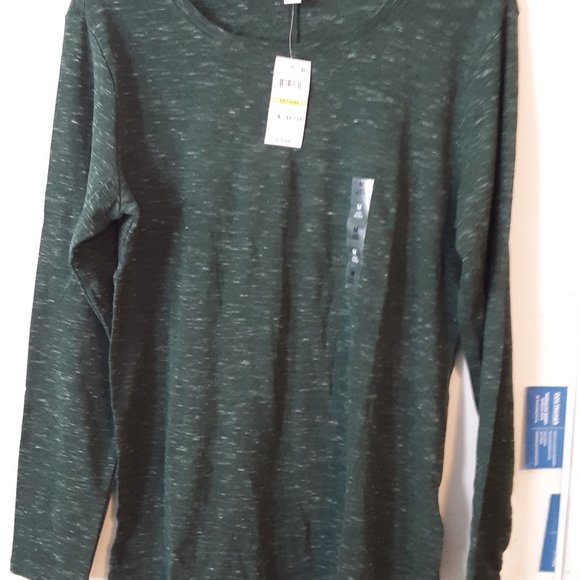 Style & Co. Tops Printed Longsleeve Tshirt Hunter Green Xxl Poshmark